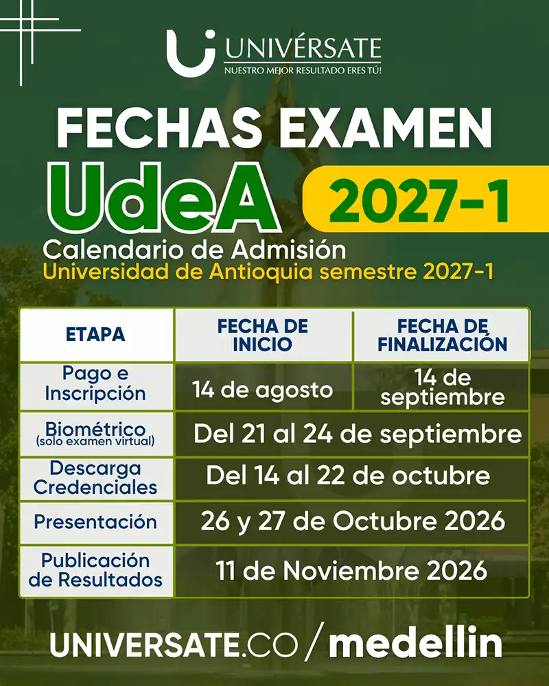 fechas calendario examen universidad de antioquia 2027 -1
