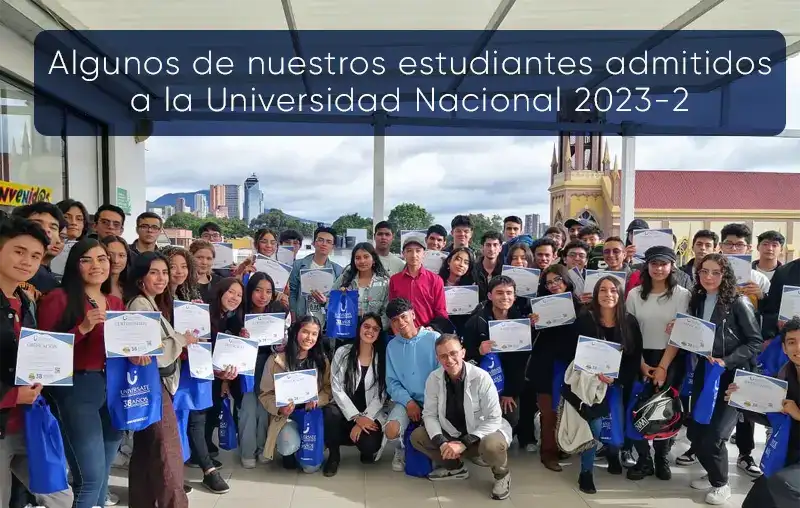 Estudiantes preuniversitario adminitidos a la Universidad Nacional