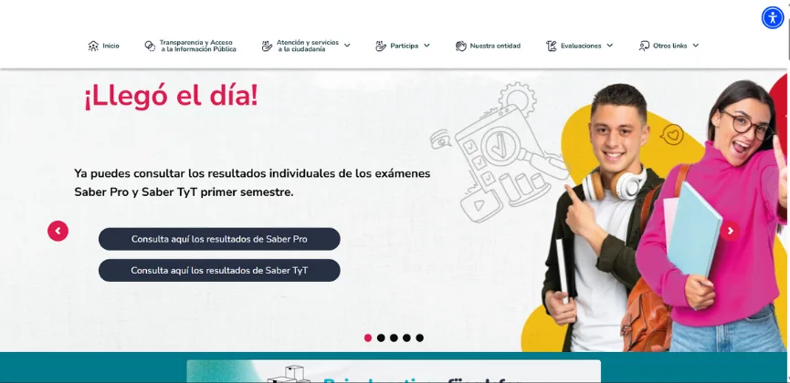Pagina del icfes